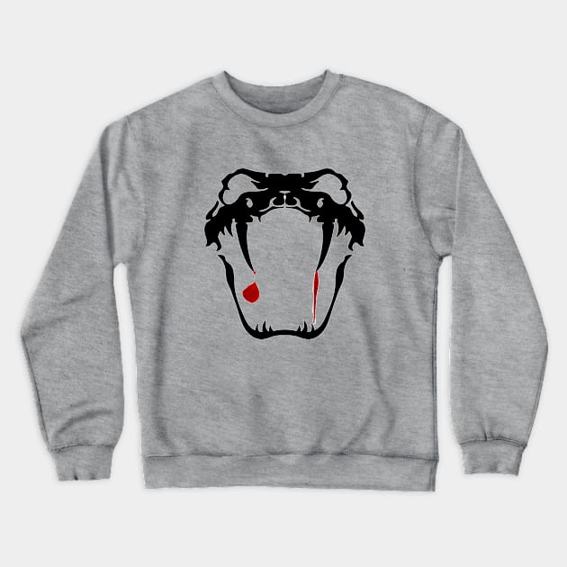 Snake skull Crewneck Sweatshirt by focusLBdesigns